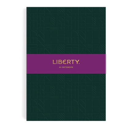 Liberty London Dark Green Tudor Embossed A5 Journal