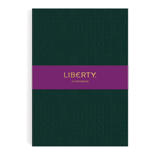 Liberty London Dark Green Tudor Embossed A5 Journal