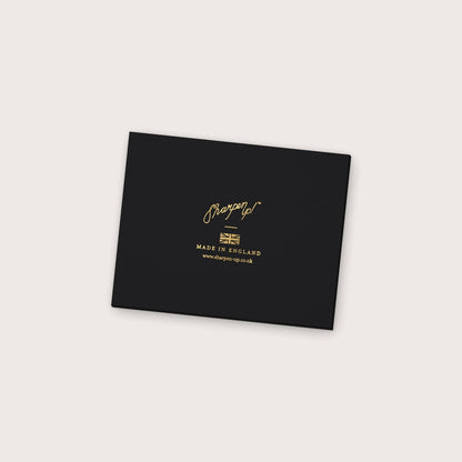 Notebook, Pen & 2 Accessories Gift Set – A4 gift box lid, gold foil