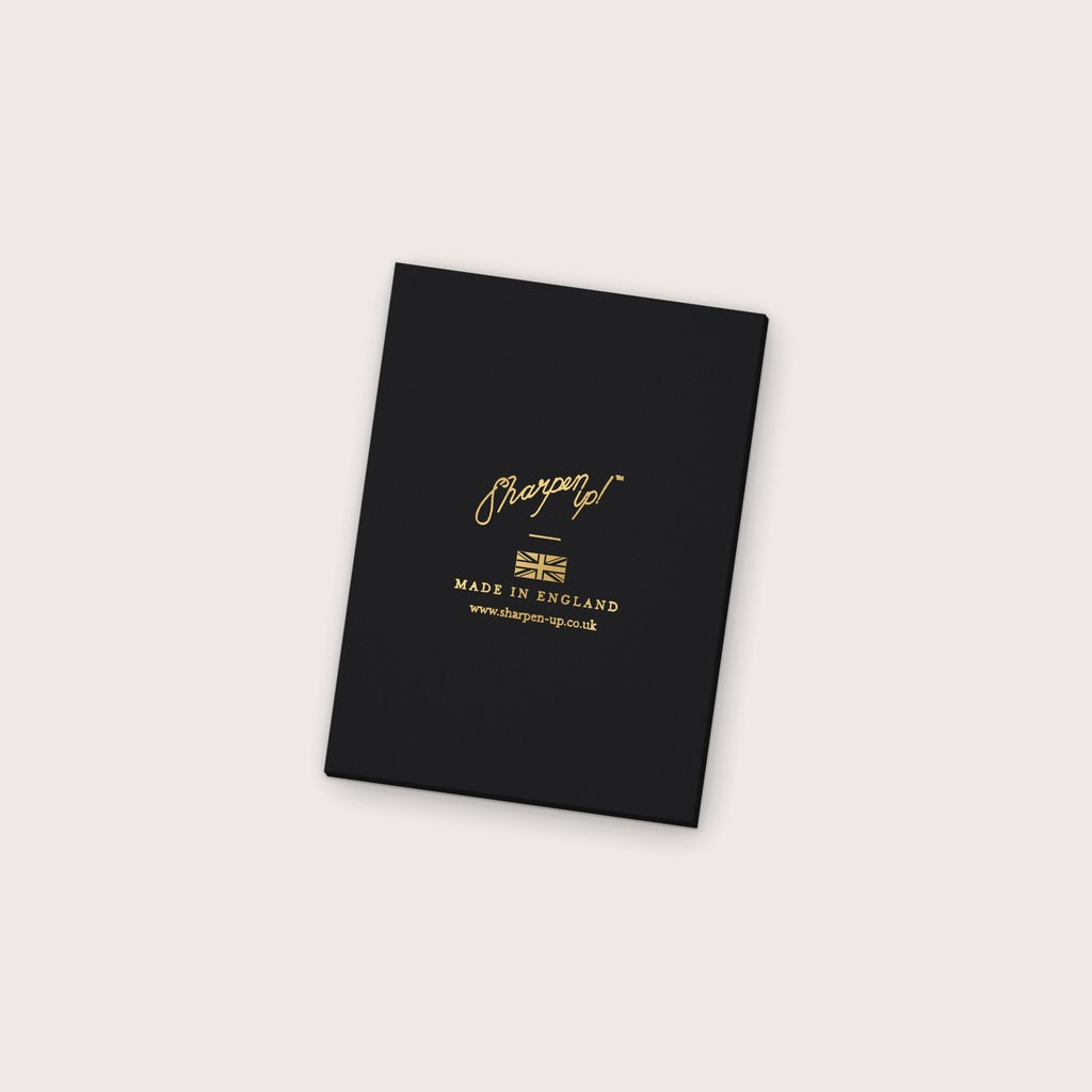 Notebook & Pen Gift Set – A5 gift box lid, gold foil
