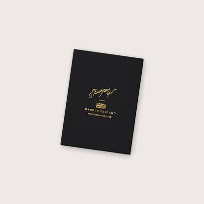 Notebook & Pen Gift Set – A5 gift box lid, gold foil