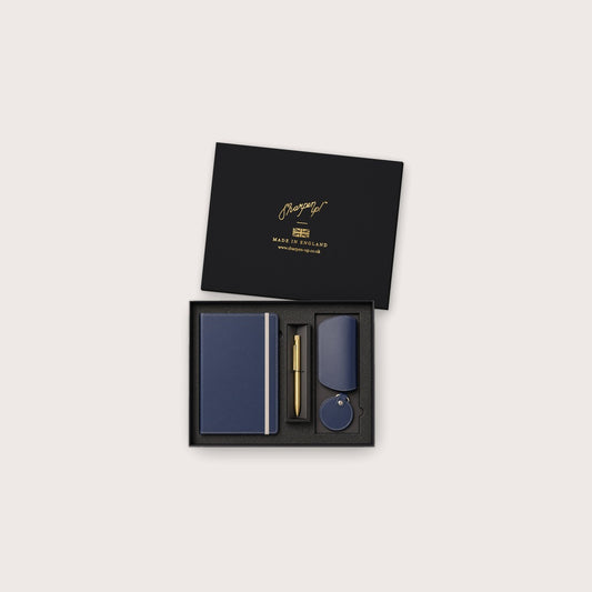 Notebook, Pen & 2 Accessories Gift Set – A4 gift box with notebook, pen, glasses case and key fob