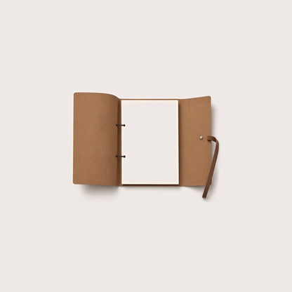 Brown A5 Artisan Leather Journal open