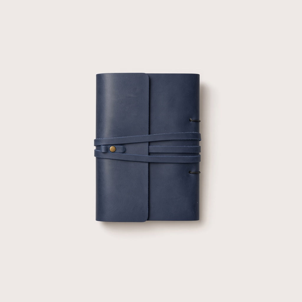 A5 Artisan Leather Journal – Navy