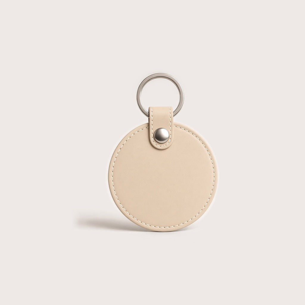 Round Key Fob – Natural