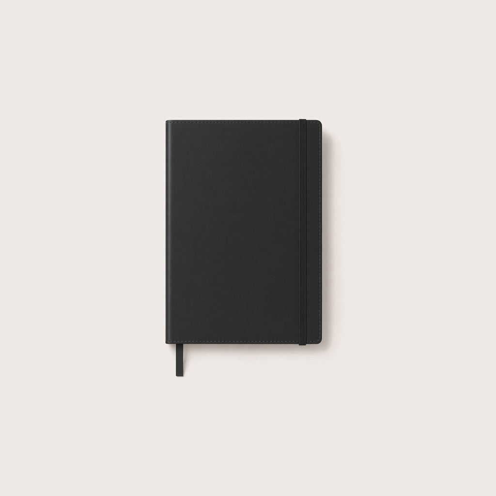 Notebook, Pen & 2 Accessories Gift Set – Black notebook
