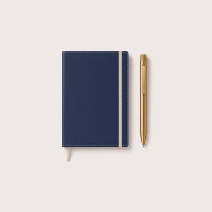 A5 Lined Notebook with Beatriz Pen – Gold