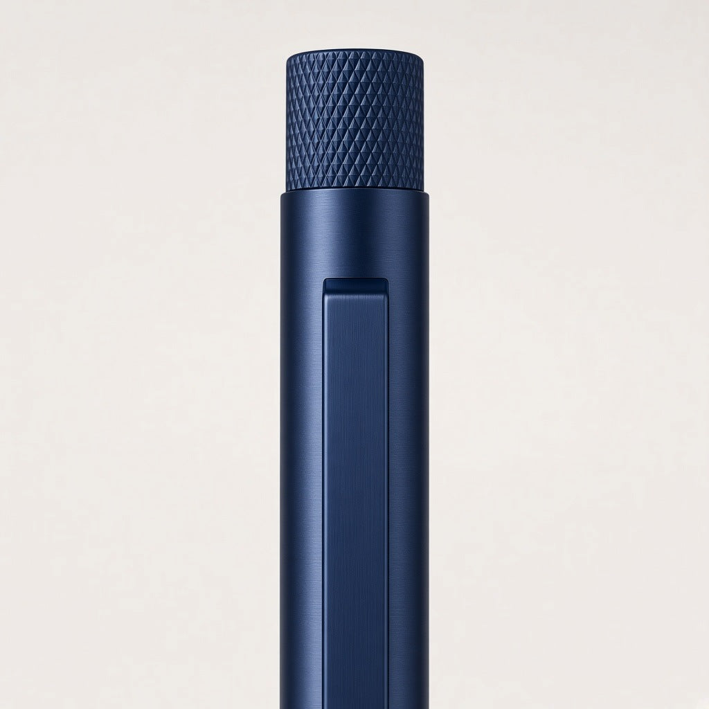 Luxury Pen & Box – Navy (close-up)