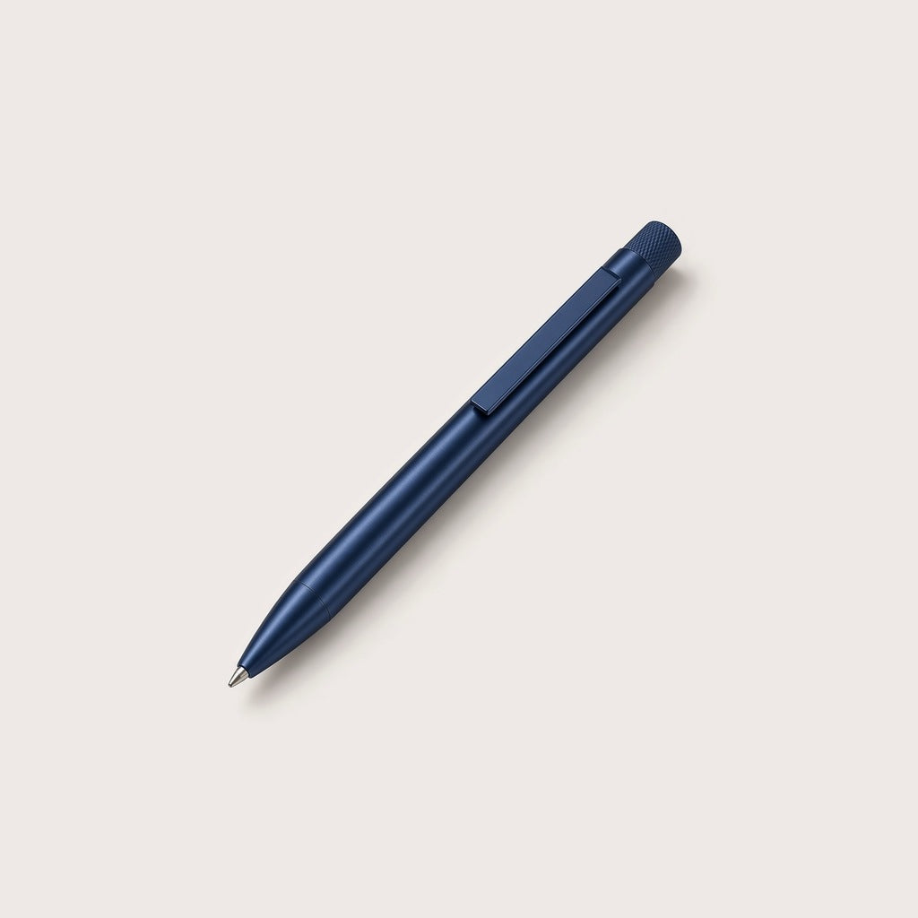 Luxury Pen & Box – Navy (diagonal)